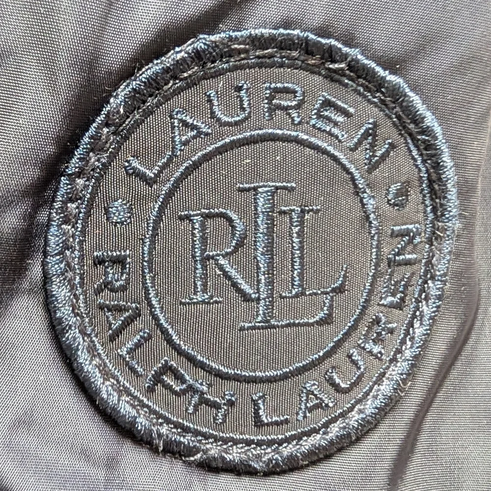 Lauren Ralph Lauren Women's Down Parka Coat Hooded Zip Front Navy Blue Size S - Picture 9 of 16